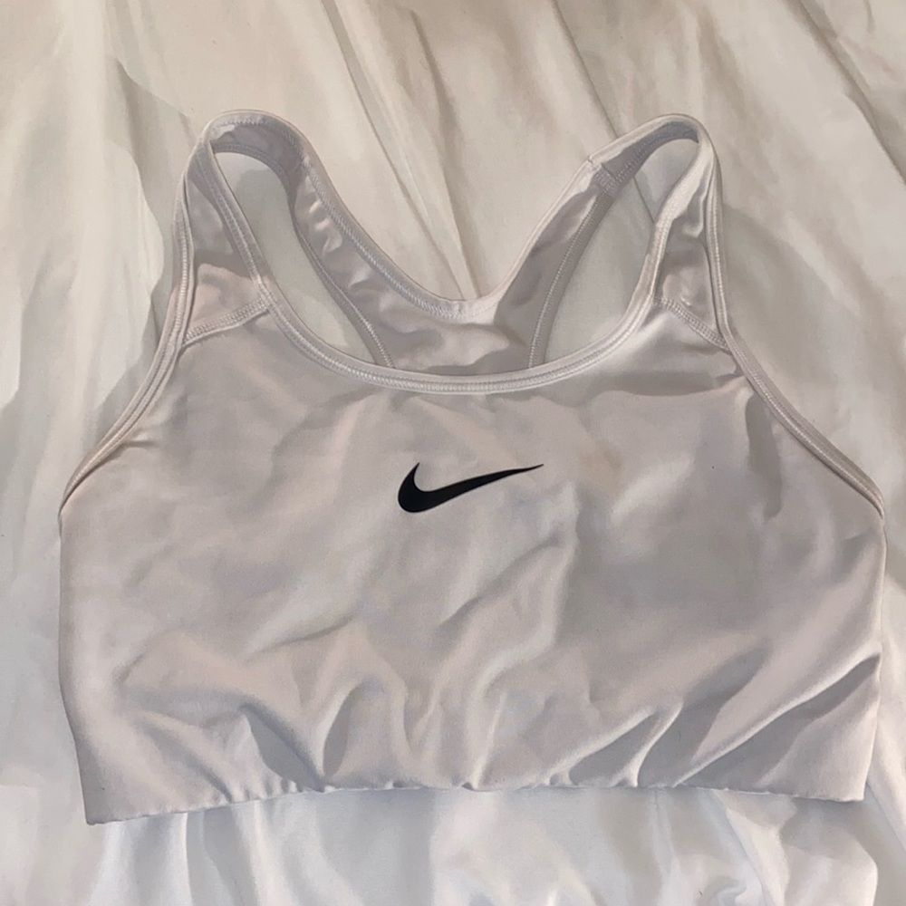 White Nike Sports Bra